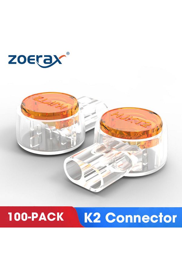ZoeRax-K2 100pcs 100pcs K1 K2 K3 Connector Wire Splice Connector Rj45 Rj11 Wiring Ethernet Telephone 1