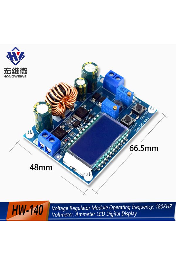 Choice-35W DC 5.5-30V to 0.5-30V Digital LCD Display Automatic Step up down Buck Boost Converter Power S... 1