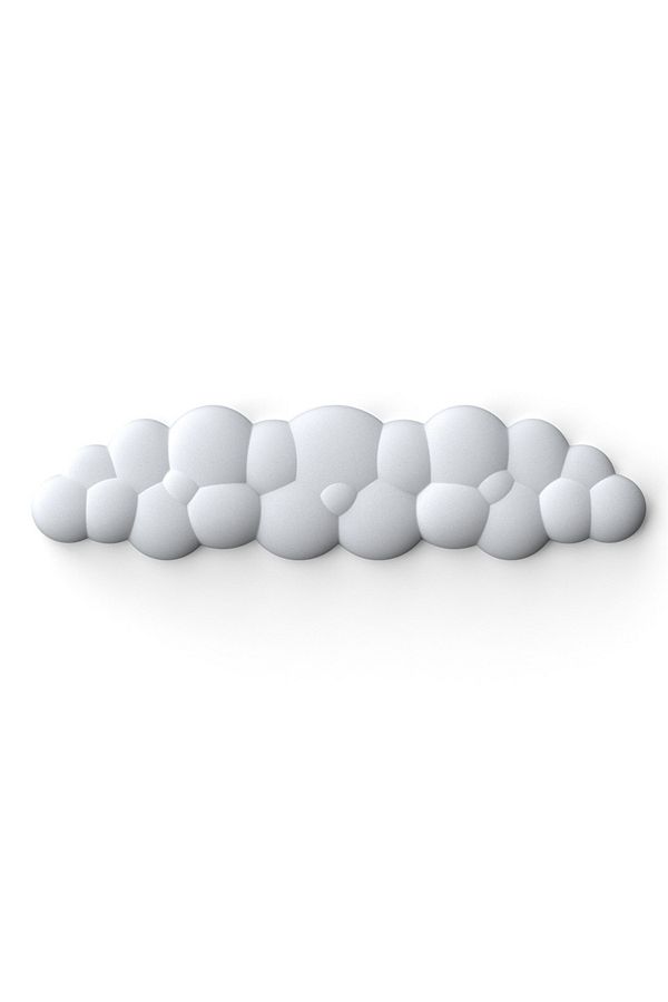 Choice-White Long Mouse Pad With Wrist Rest Keyboard Cloud Anti-slip Memory Foam Desktop Office Gamer Mouse 1