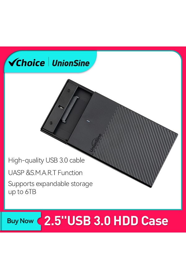 UnionSine-Hdd Case 2.5inch Usb3.0 Hdd Enclosure 2.5inch Serial Port Sata Ssd Support 6tb For Seag... 1
