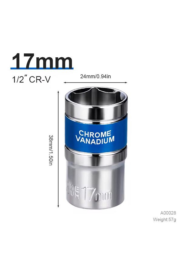 NIUXIANG-17mm 8-32mm 1/2" Drive Deep Impact Socket Set Drive Metric Wrench Socket Deep Impact Socket Pneumati 1