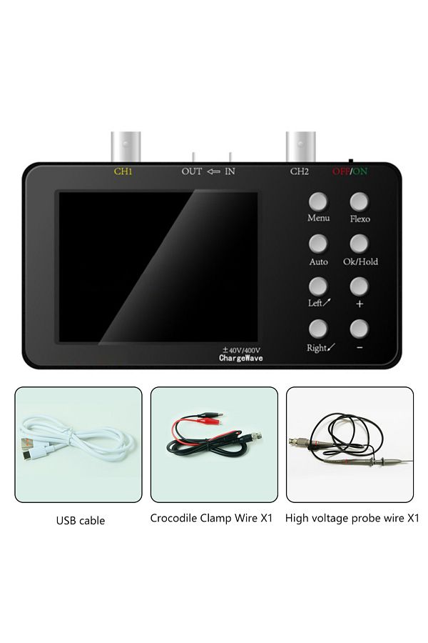 Gaqqee-Package B Sco2 Dual Channel Digital Auto Oscilloscope Pwm 50m 10mhz Sampling Rate 2.5ksa/s Analog Ba 1