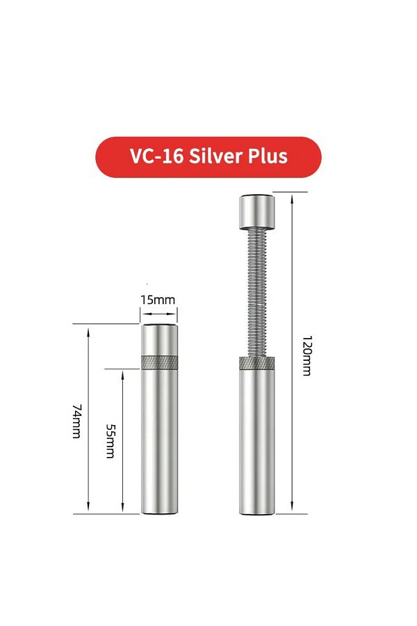 TEUCER-Gc-16 Plus-silver Vc-16 Graphics Card Gpu Holder Vertical Telescopic Rotating Stand Magnetic 1