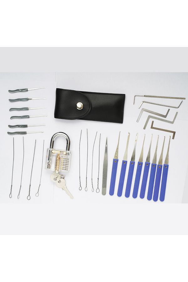 TSNEW-Lock Pick Set Broken Key Remove Auto Locksmith Tools Key Extractor Lock Picks Hand Tools 1