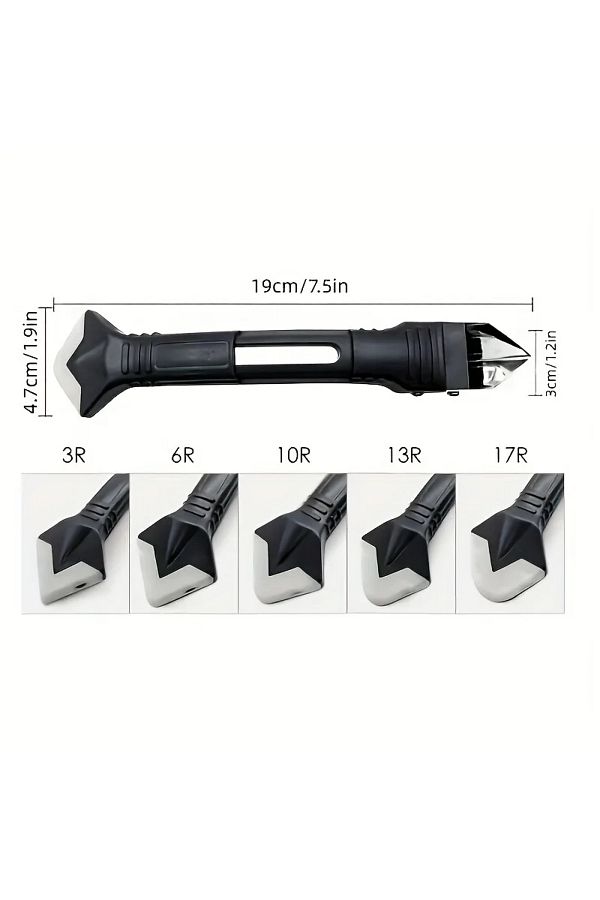 Choice-5 in 1 Silicone Caulking Tool 5 in 1 Multi-function Scraper Tool Grout and Caulk Removal Tool for Ba 1