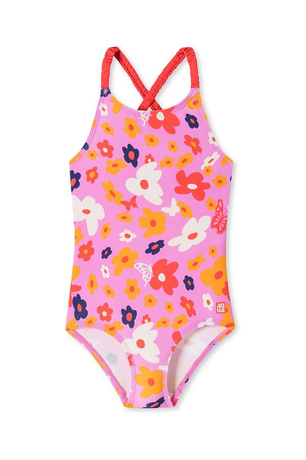 Schiesser-Badeanzug Aqua Kids Girls Bade-anzug Schwimmen Bauchweg 1