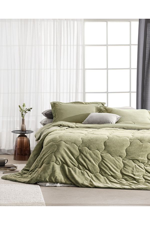 Madame Coco-Khaki Kaira Double Comforter Set 1