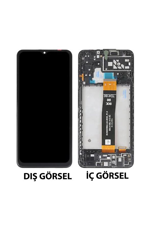 Nettech-Teknonet Samsung Galaxy A04S Compatible Lcd Touch Screen Slatted - Black 1