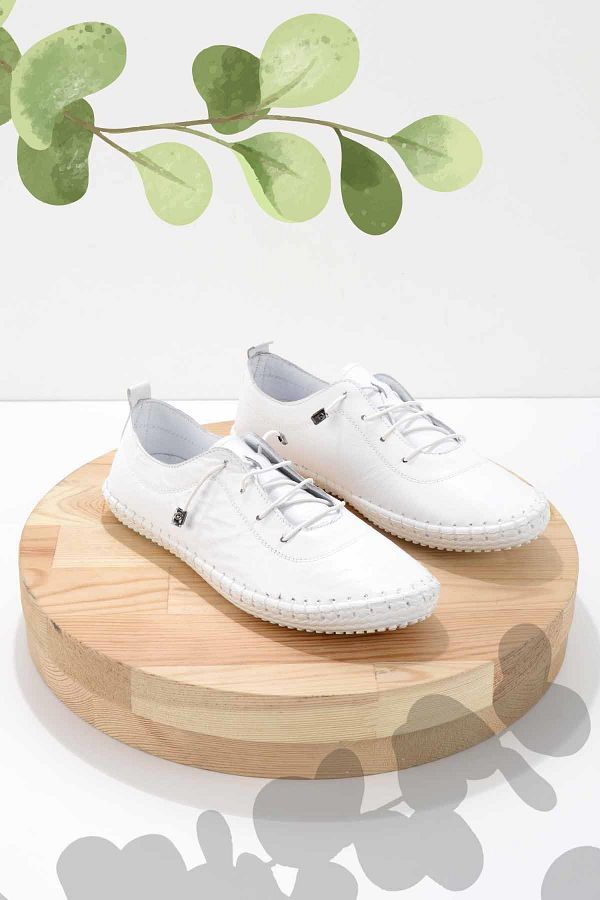 Bambi-Pantofi de damă din piele naturală albă K 01272000403 1