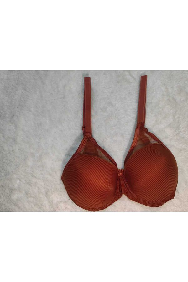 alvia butik-Basic Patterned Underwire Supported Bra 1