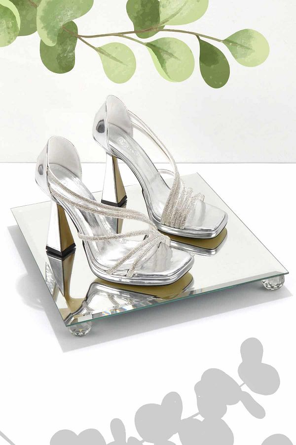 Bambi-Lame Mirror Damen-Abendschuhe K 01375002139 1