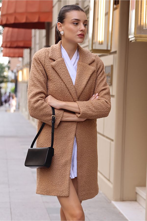 Bigdart-9082 Oversize Cashmere Coat - Camel 1