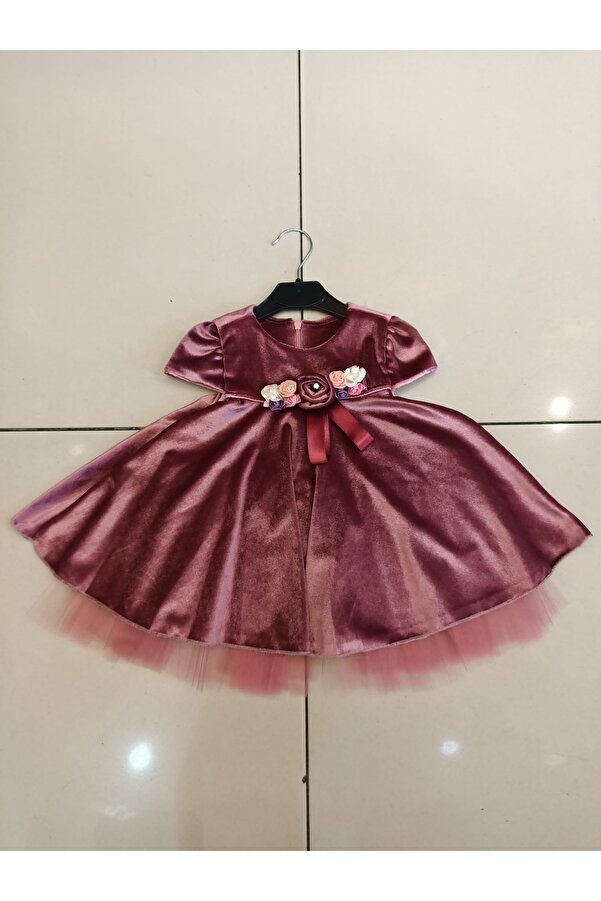 hisarpretty Kadife Bebek elbise