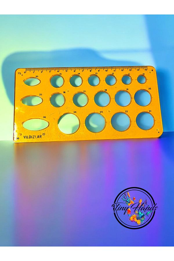 tiny hands-Circle Template Ruler 15 cm Circle Ruler Circle Template Ruler Geometric Ruler 1