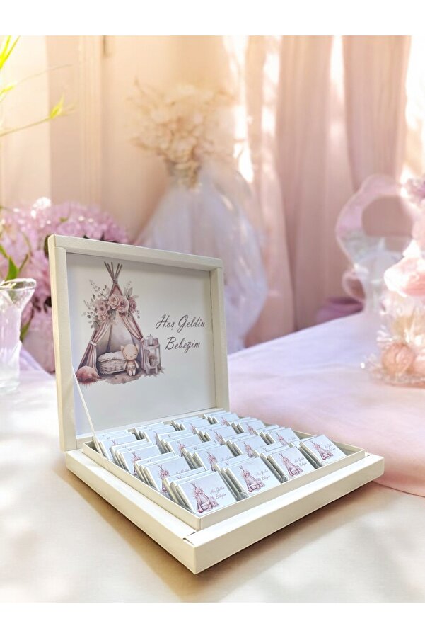 altıniz gıda Yeni luxury İsimli Kız Bebek çikolatası Soft doğum,hediyelik,48 adet