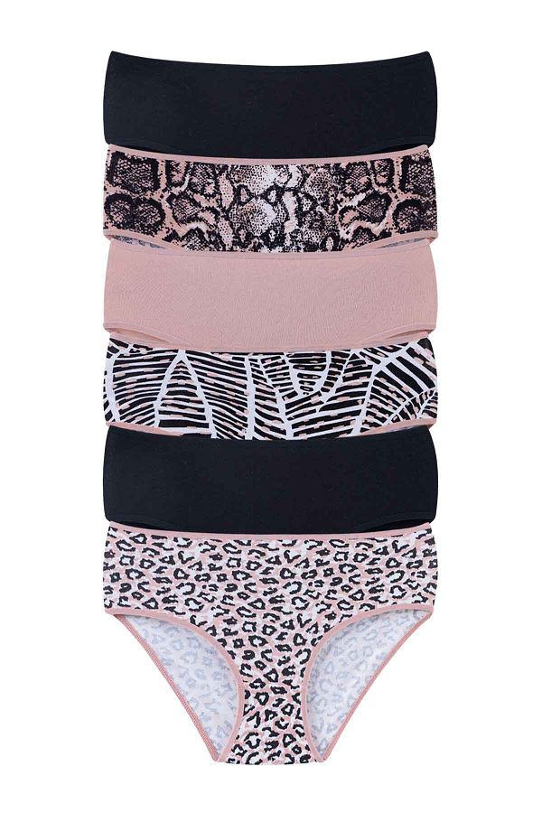 Dominant-Women's Cotton High Waist Panties 6 Pack 1