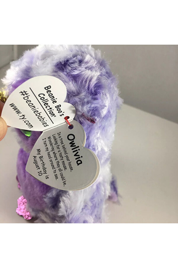 TY Beanie Boos Owlivia Owl Flower Purple Owl Plush 15 cm- Trendyol
