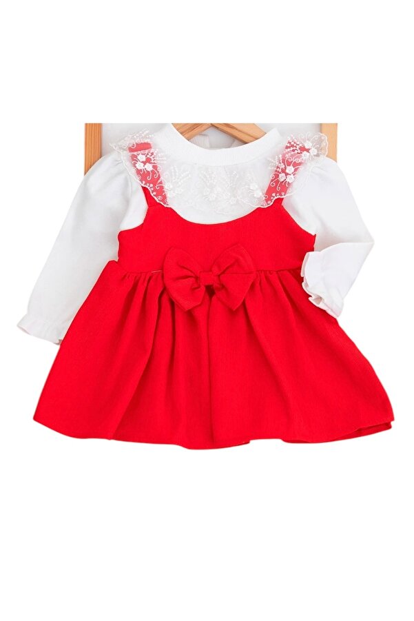 SANTRALBEBE Kız Bebek Melek Kanatlı Elbise