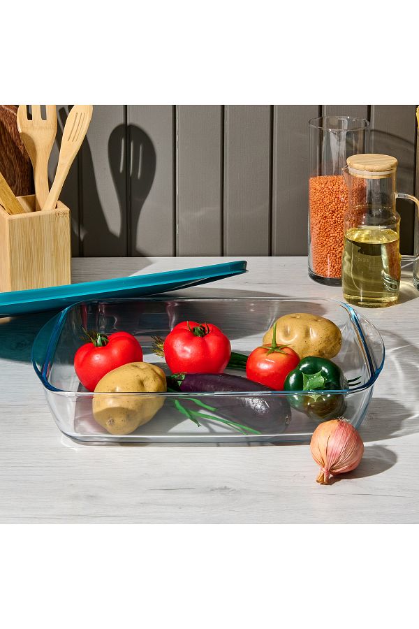 Pyrex-Cook & Store XL Rectangular Storage Container with Lid - 4.9 Lt 1