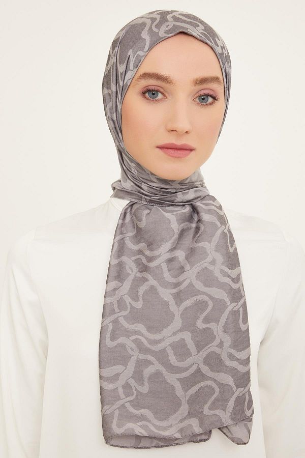 Armine-Viscose Trend Shawl - 2 - Dark Grey 24639 1