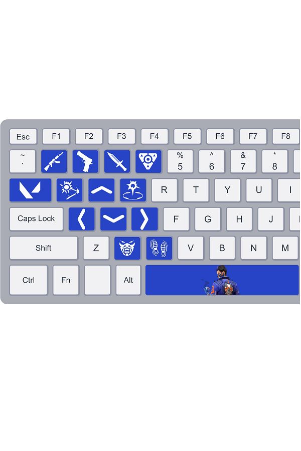 gg gençgirişimci-Valorant Yoru Keycaps Sticker Set (Suitable for Any Keyboard) 1