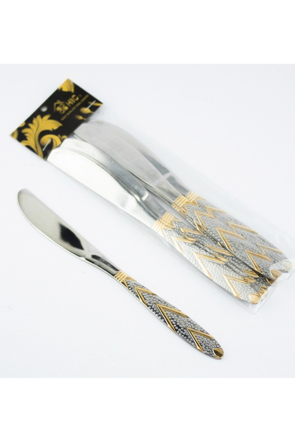 HIC-6-Piece Stainless Steel Dinner Knife Set 1