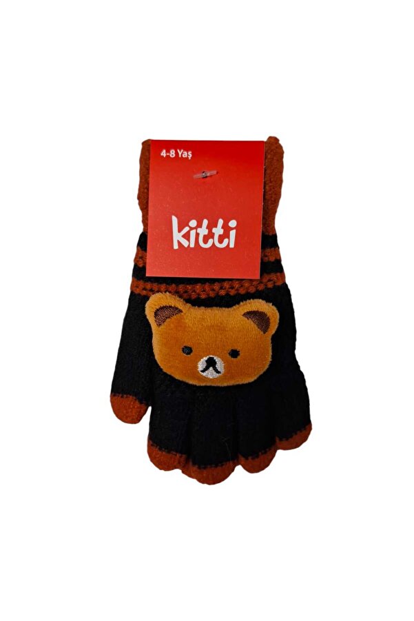 Kitti Spteks Kitti 4-8 Yaş Çocuk Erkek Örme Eldiven
