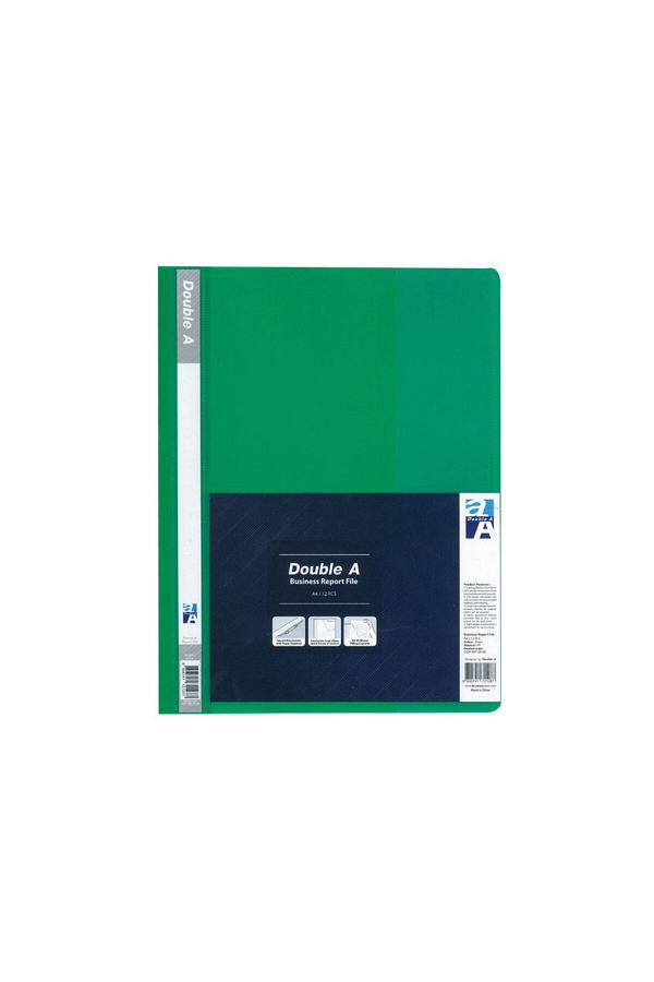 DOUBLE A-Report File A4 Green,Clear Front Report Covers Project File For School Office 1