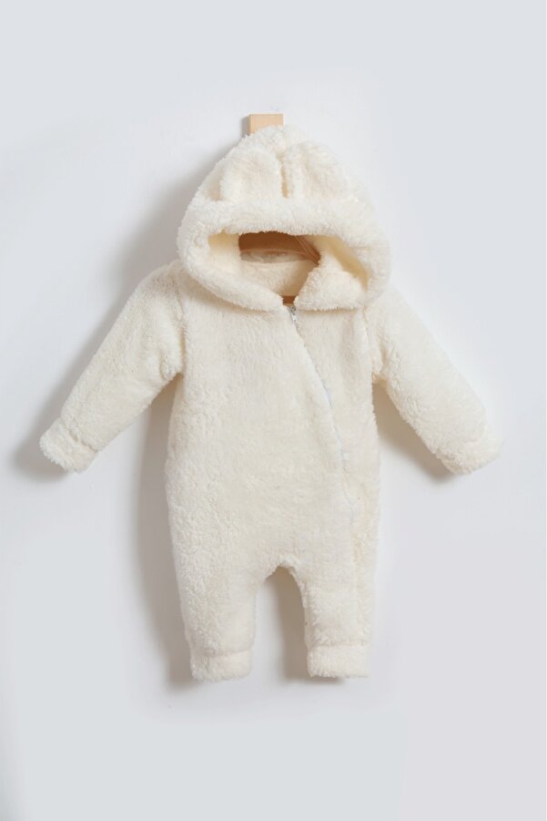 Genel Markalar Wellsoft Pelüş Kız-Erkek Çocuk Fermuarlı Kapüşonlu Kışlık Bebek Uyku Tulumu Çocuk Kostümü