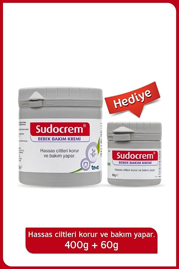 Sudocrem Pişik Kremi Ve Bebek Bakım Kremi 400 Gr + 60 Gr