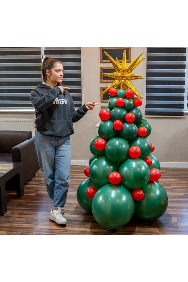 Partikom-Christmas Tree Balloon Set - DIY 1