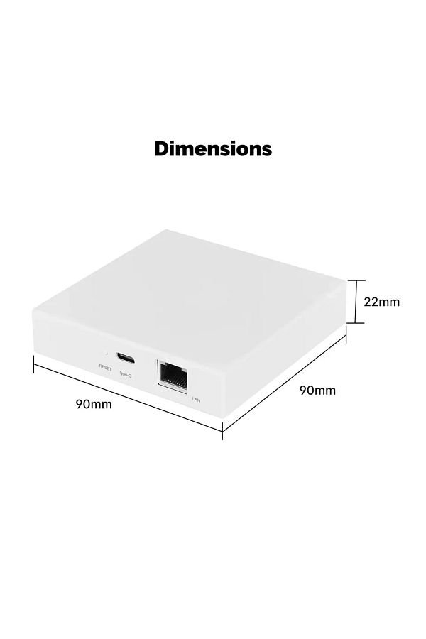 MOES-1pc Matter Wired Gateway Tuya Zigbee Matter Thread Gateway Smart Home Bridge Matter Hub Support 1