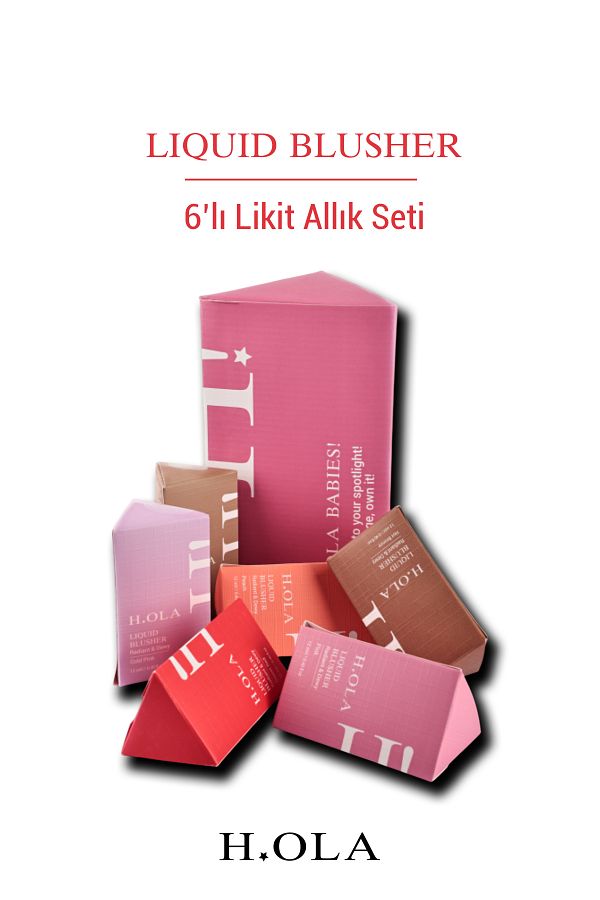 h.OLA-Set of 6 Liquid Blushes |   All Colors (Boxed) 1