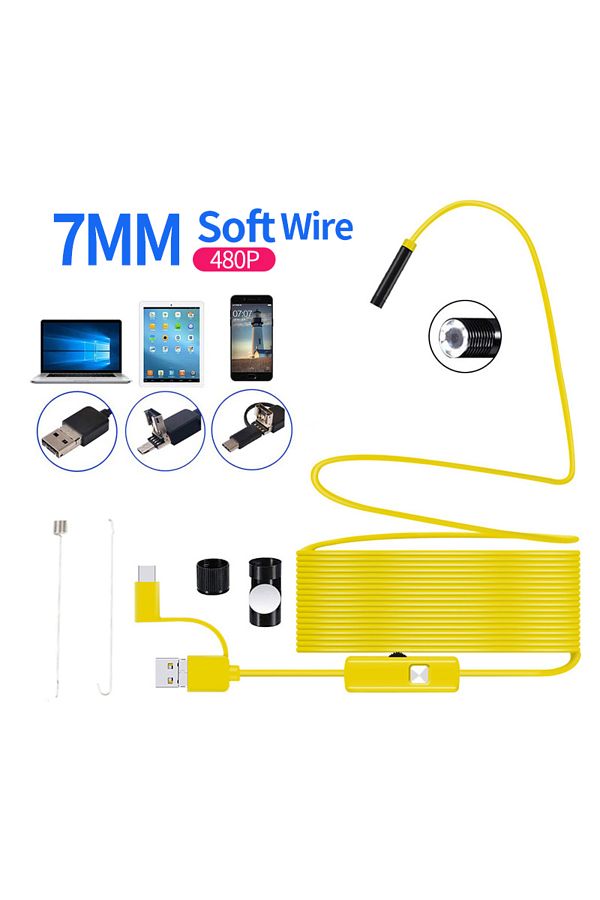 Choice-Endoscope Camera USB-C Borescope Inspection Camera with 6 LED Lights Flexible Waterproof Snake Ca... 1