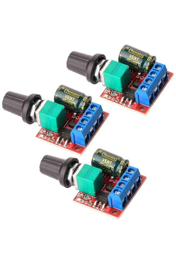 Choice-3pcs 3pcs Mini Dc Motor Pwm Speed Controller, Dc 5v-35v 5a Speed Adjustable Switch Module, 6v 12v 24 1