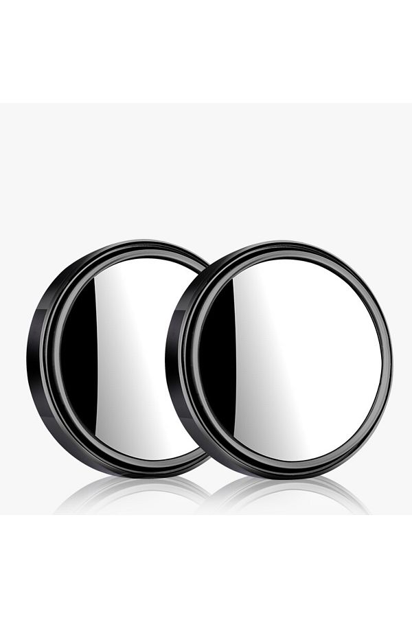 Choice-Black Car Rearview Mirror Small Circular Mirror High-definition Auxiliary Wide-angle Mirror Convex S 1