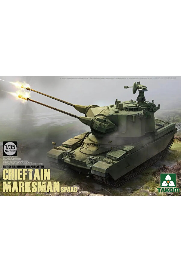 British Air-defense Weapon System Chieftain Marksman SPAAG TAKOM 2039 1