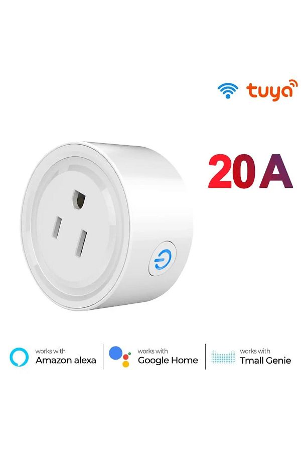 Choice-20a No Power Monitor Tuya Wifi Smart Plug Us Standard 20/10a Smart Home Wifi Outlet Works With Alexa 1