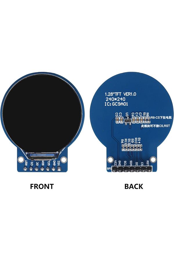 AOKIN-1.28 Tft Round Tft Display 1.28 Inch Tft Lcd Display Module Round Rgb 240*240 Gc9a01 Driver 4 Wire S 1