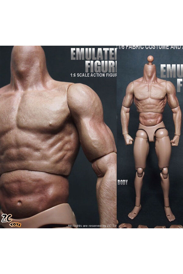 Choice 1/6 Scale Male Muscle Body S001 ZCtoys Like HTTTM19 12 Inch ...