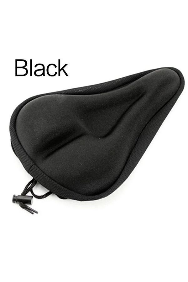 Choice-Black Bike Seat Cover Padded Wide Gel Soft Pad Exercise Bike Seat Cushion Wide Foam Bicycle Seat Cus 1