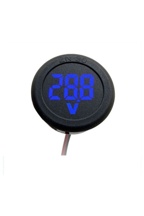 Choice-Blue Round Dc 4-100v Led Digital Display Circular Two-wire Voltmeter Dc Digital Voltmeter Head Displ 1