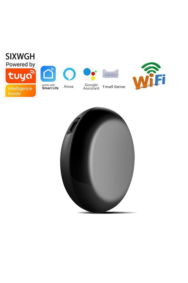 Choice-1 Pcs Black Wifi Ir Control Hub Wireless Remote Control Via Smartlife Tuya App Smart Home Blaster In 1