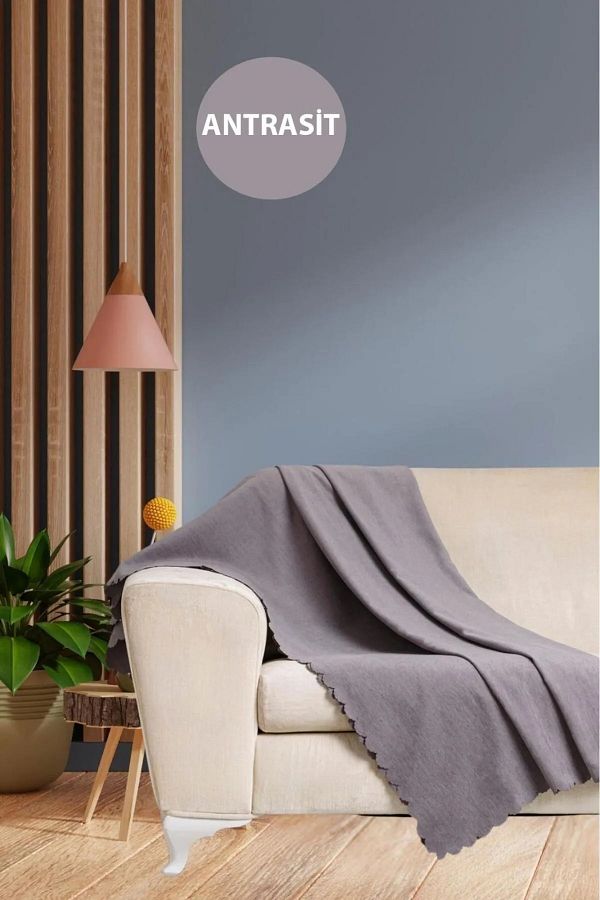 ASHOMES-Canapea Dubla Fata Chenille Antracit - Canapea Pat 1