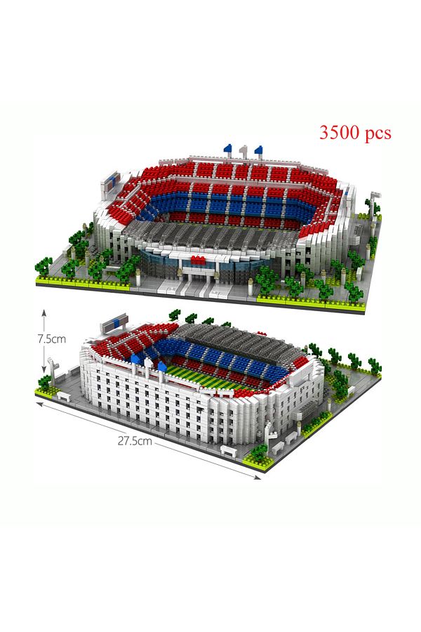Choice-In Bag Basa Style Stadium Barcelona Soccer Stadium Micro Blocks Building Sets Mini Bricks Architectu 1