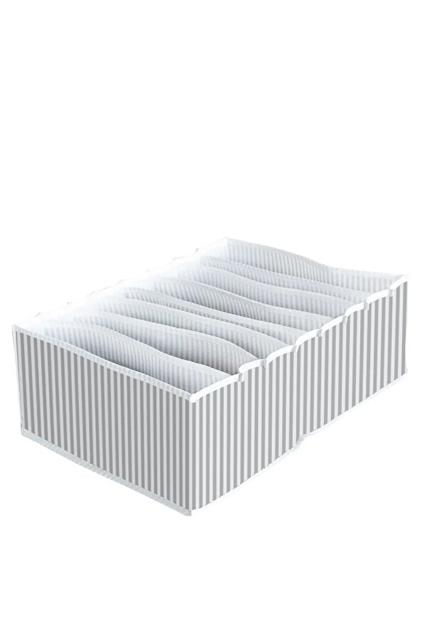 Mikasso 8 Bölmeli XL Pratik Bölmeli Çekmece Düzenleyici Organizer(İç Çamaşırı Kravat Çorap Düzenleyici) Kum