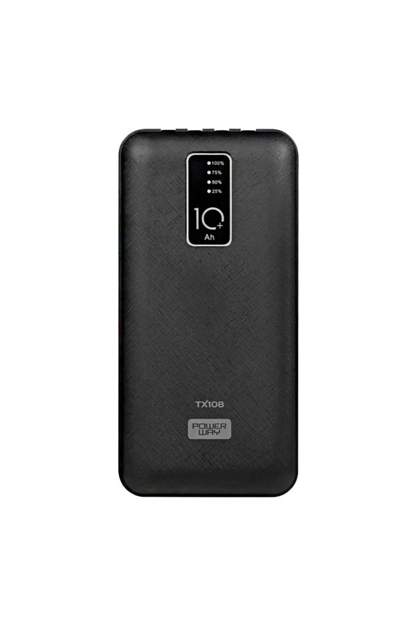 Drop Deposu-Powerway Tx108 10000 Mah Black Indicator Extra Wired 4-Output Powerbank (4172) 1