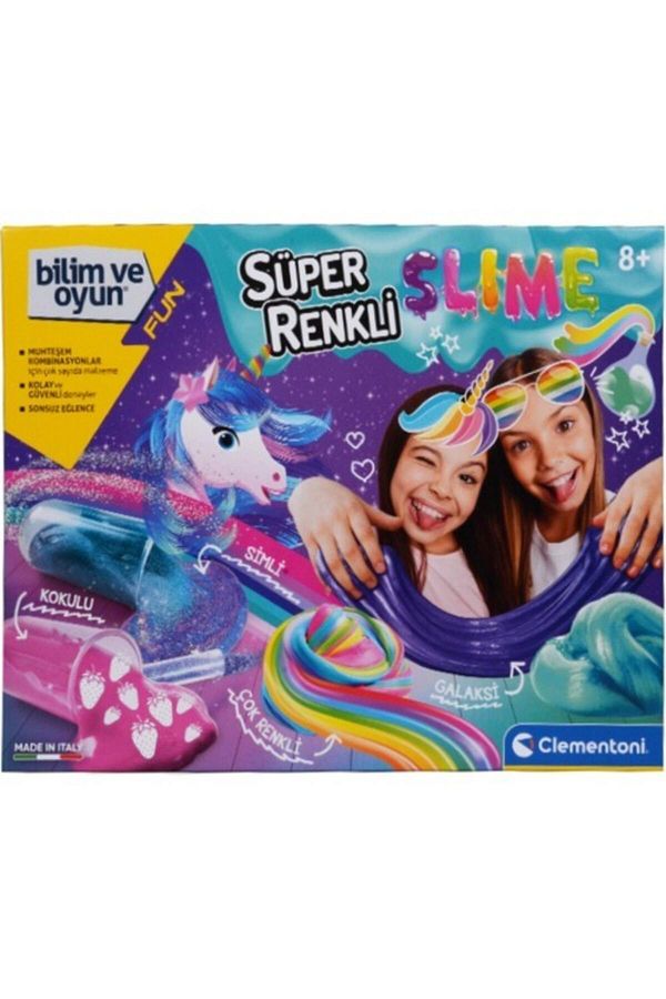 CLEMENTONI-Science And Game Super Colorful Slime 64812 Licensed Product 1