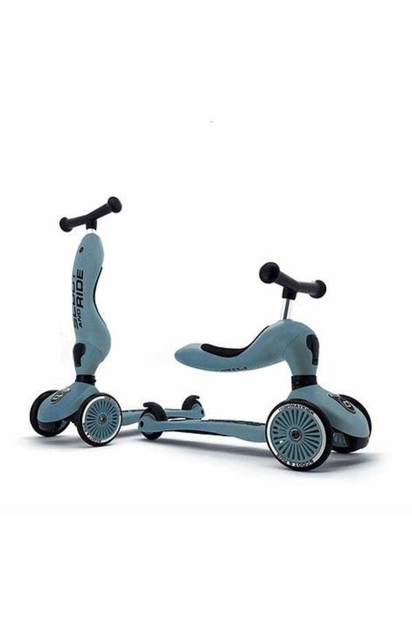 SCOOT AND RIDE Highwaykick 1 Oturaklı Çocuk Scooter Petrol Mavisi 160629-96271