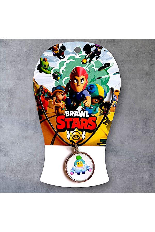 anonim-Sprout Themed Brawl Stars Adjustable Drawstring Elevator System Card Necklace 1